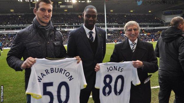 Sam Warburton, Ledley King and Cliff Jones