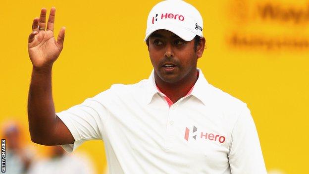 Anirban Lahiri at the Malaysian Open