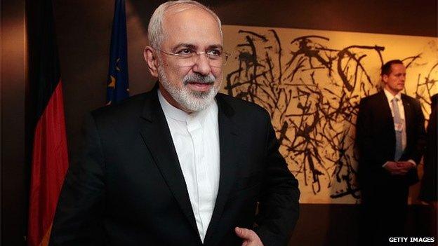 Iran's Foreign Minister Mohammad Javad Zarif at the Munic security conference, 6 February 2015