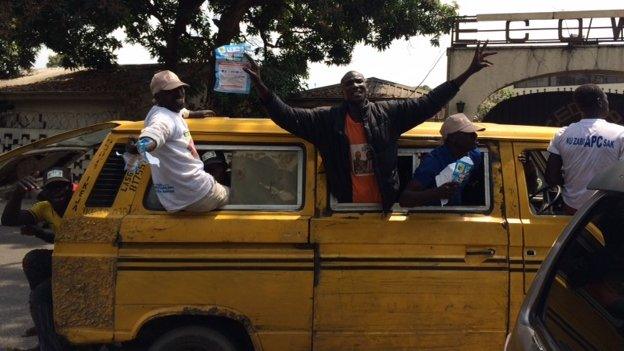 APC supporters rally in Lagos