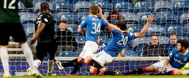 Christian Nade fired home the winning goal after a Steve Simonsen and Ricky Foster failed to clear.