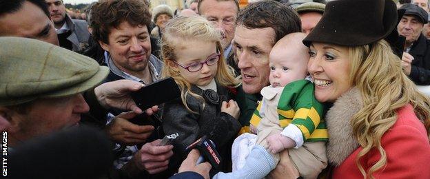 AP McCoy with his wife Chanelle have two children - Eve and Archie