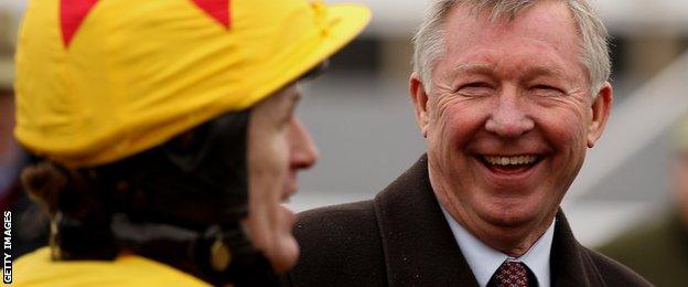 AP McCoy with Sir Alex Ferguson