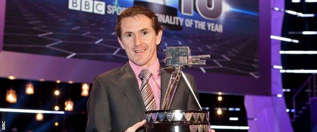 AP McCoy with his 2010 BBC Sports Personality of the Year award