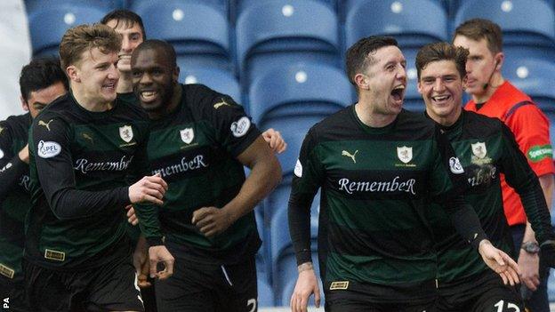 Ryan Conroy and team-mates celebrate