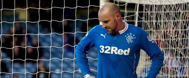 Kris Boyd spurned a late chance to level for Rangers