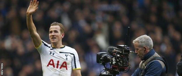 Tottenham forward Harry Kane