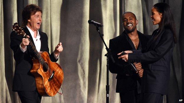 Sir Paul McCartney joined Kanye West and Rihanna