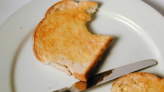 Toasted bread