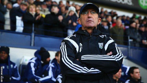 Tony Pulis has managed Stoke, Crystal Palace and West Brom in the top flight