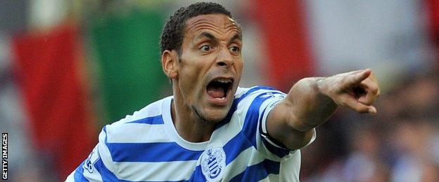 QPR defender Rio Ferdinand