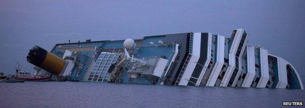 File photo of Costa Concordia (19 Jan 2012)