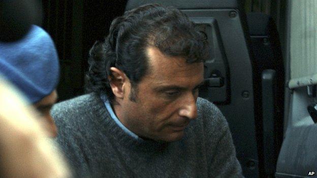 Capt Francesco Schettino in custody on 17 Jan 2012