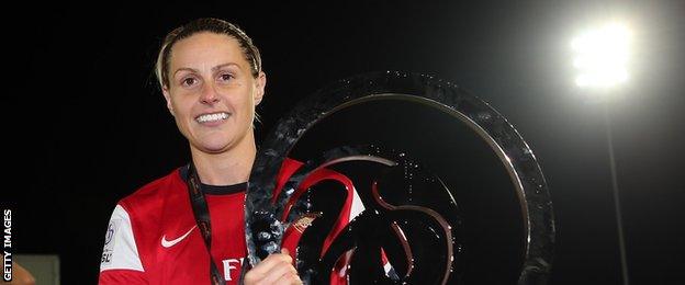 Arsenal Ladies striker Kelly Smith