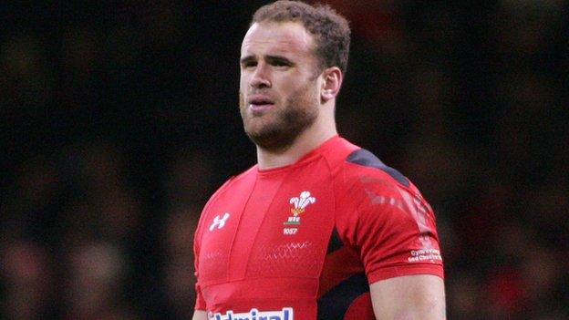 Jamie Roberts in Wales kit