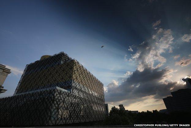 The Library of Birmingham at sunset