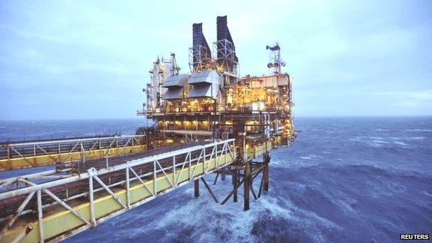 Rig in north sea