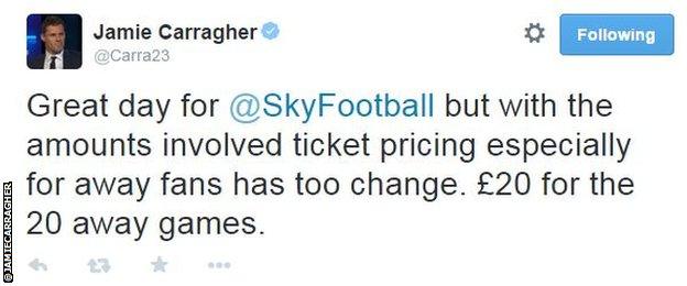 Jamie Carragher tweet