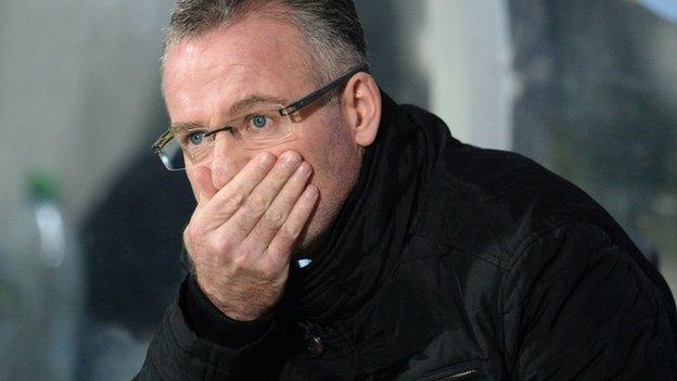 Aston Villa manager Paul Lambert