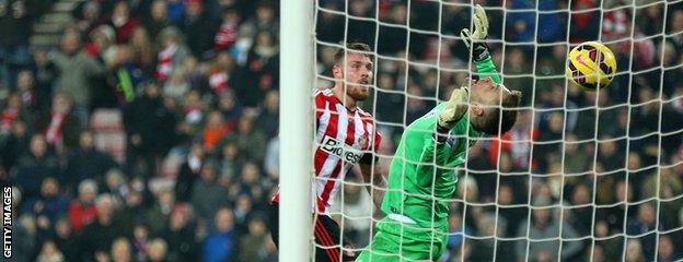 Rob Green pulls off a save