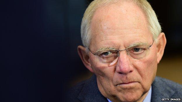 German Finance Minister Wolfgang Schaeuble