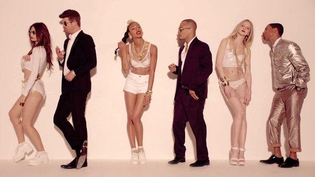 Robin Thicke's Blurred Lines video