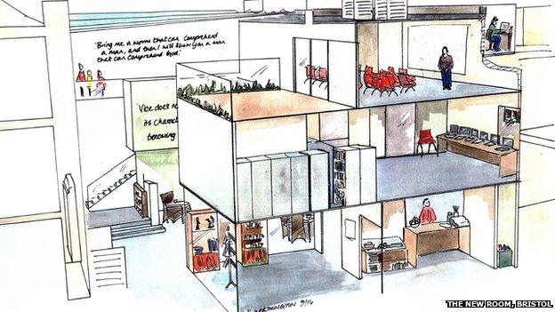 An artists' impression of the new building