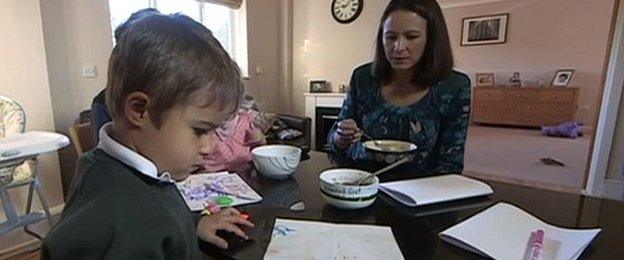 Jo Pavey with son, Jacob