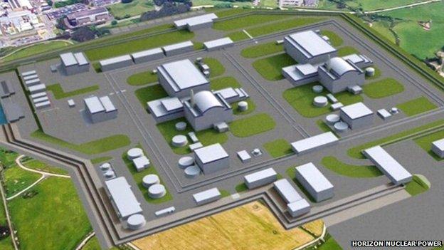 Image of what Wylfa Newydd will look like