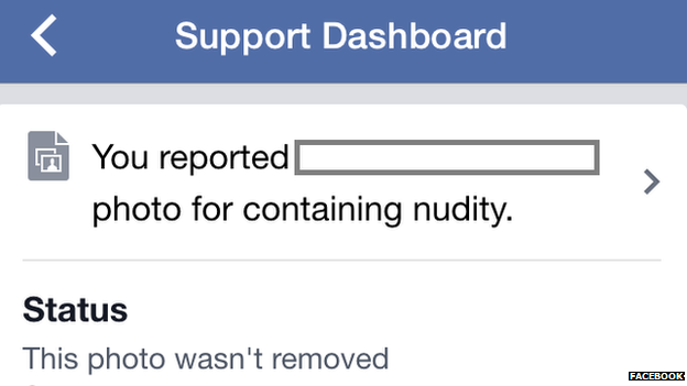 Facebook support dashboard screenshot