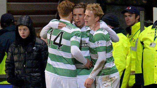 Stuart Armstrong, Stefan Johansen and Gary Mackay-Steven all scored for Celtic.