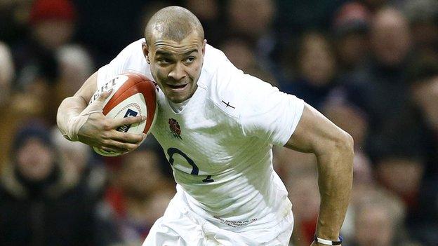 Jonathan Joseph was among the tryscorers for England in Cardiff