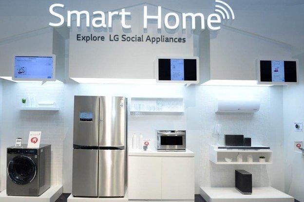 LG Smart Home products on display