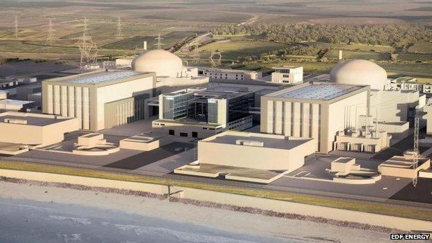 Artists impression of new Hinkley Point C station