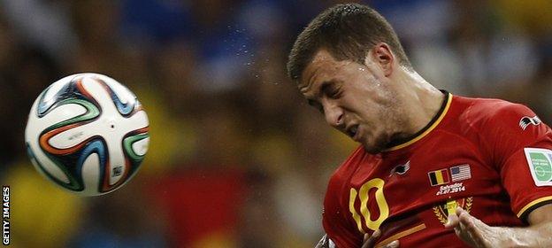 Hazard's Belgium side were beaten in the World Cup quarter-finals by Argentina