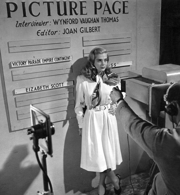 American actress Lizabeth Scott appearing in Picture Page