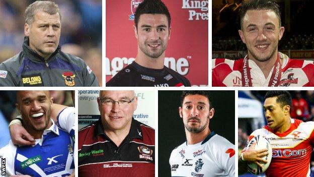 Championship clubs Bradford, London, Leigh, Halifax, Batley, Featherstone and Sheffield