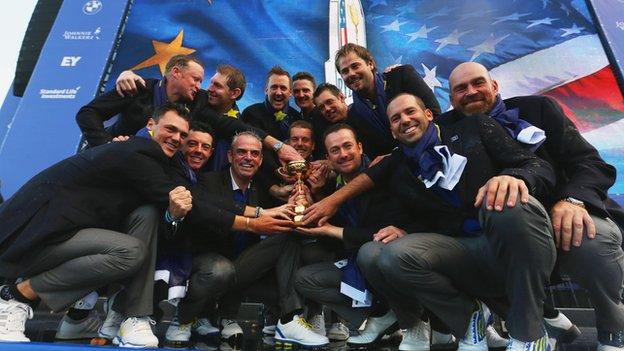 Europe's 2014-winning Ryder Cup team