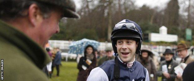 Guy Disney in the paddock at Sandown