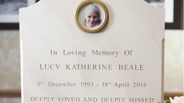 Lucy Beale grave stone