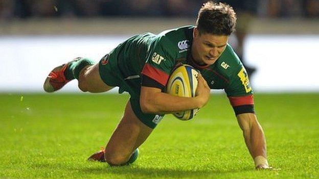 Leicester Tigers fly-half Freddie Burns