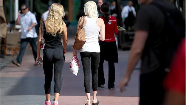 women in leggings