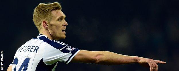 West Brom midfielder Darren Fletcher