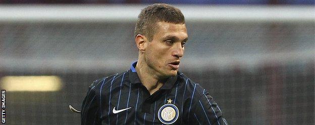 Inter Milan defender Nemanja Vidic