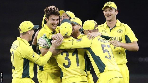 Australia celebrate