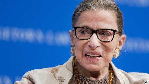 Supreme Court Justice Ruth Bader Ginsburg speaks at Georgetown University Law Center on 4 February 2015