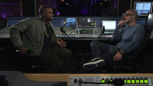 Kanye West and Zane Lowe