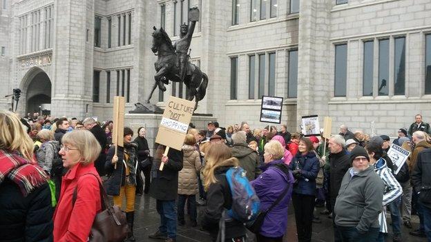 Marischal Square protest