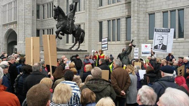 Marischal Square protest