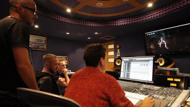 zane lowe in the studio